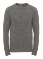 Men's sweater knitted gray