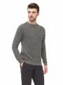 Men's sweater knitted gray