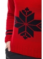 Cardigan for men's knitted red