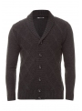 Cardigan for men's knitted graphite