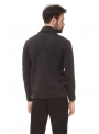 Cardigan for men's knitted graphite