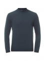 Men's sweater knitted blue