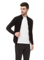 Cardigan male knitted black with zipper