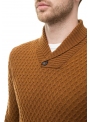 Sweater male knit brown