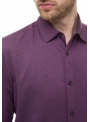 Рубашка повседневная фиолетовая однотонная