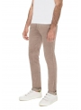 Trousers are light brown corduroy cotton