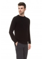 Sweater men's knitted black