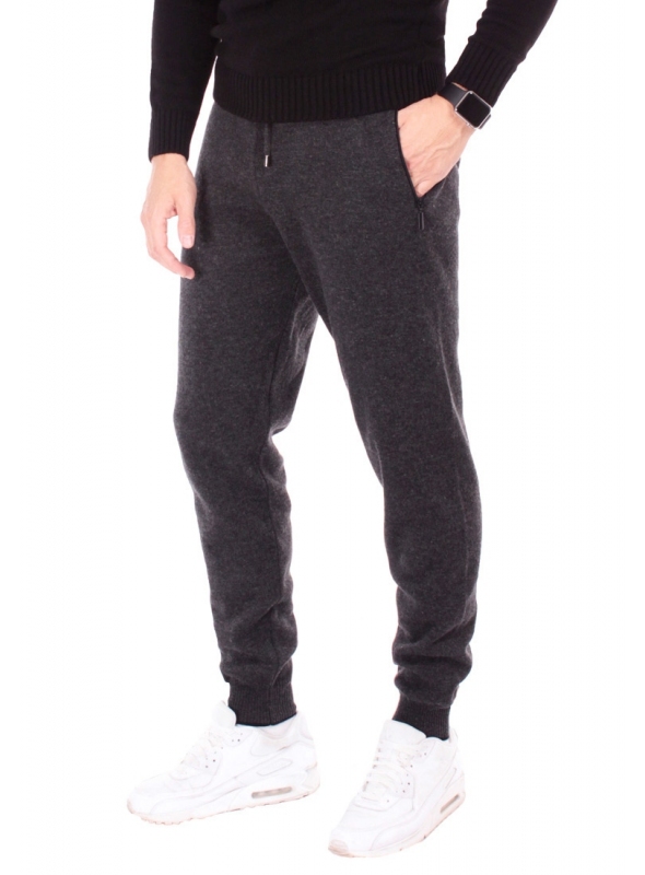 Trousers knitted black