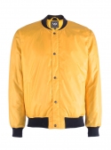 Yellow men's jacket with a zipper