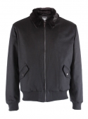 Men's jacket with a zipper black