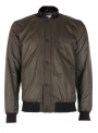 Men's jacket khaki with zipper