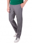 Trousers are gray woolen monophonic