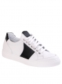 White fabric sneakers
