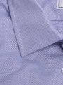 Рубашка синяя классическая хлопковая в точку