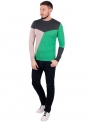 Sweater male knitted navy blue