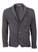 Jacket cotton knitted gray