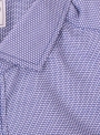 Рубашка повседневная бело-синяя хлопковая в ромбы