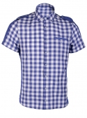 Casual Cotton Blue Checked Shirt