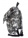 Backpack men's white and black Red And Dog