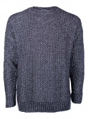 Men's knitted graphite sweater
