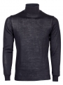 Knitted graphite men's cardigan