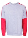 Men's sweater gray and red