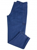 Men's pants are blue cotton