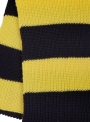 Scarf male black and yellow in stripes