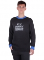 Men's black sweaters with inscription