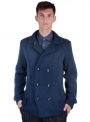 Пальто-піджак чоловіче в'язане сине