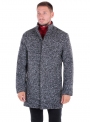 Men's woolen coat is long