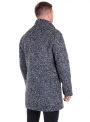 Men's woolen coat is long