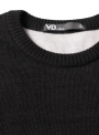 Джемпер мужской вязаный черный с логотипом