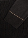 Гольф мужской вязаный черный с вышивкой