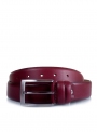 Men's belt burgundy leather LMI