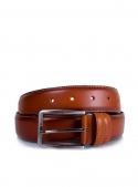 Men's brown leather belt LMI