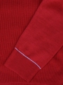 Гольф мужской вязаный красный с вышивкой