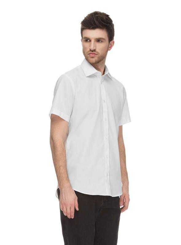 Рубашка белая классическая хлопковая
