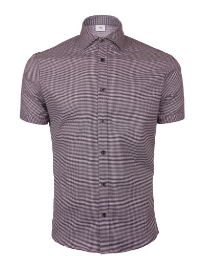 Men's black & white check shirt
