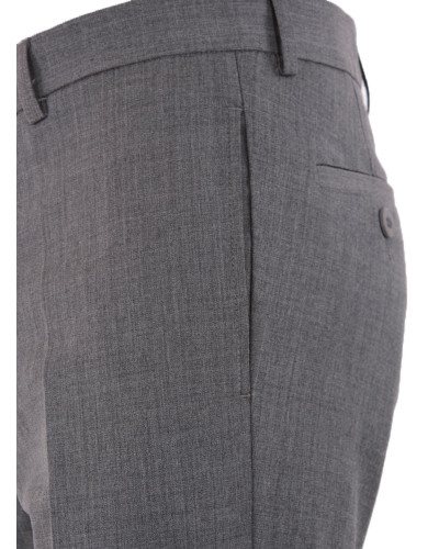 Men's trousers are gray cotton