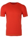 Мужская красная вязаная хлопковая футболка