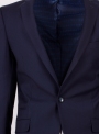 Мужской темно-синий костюм с двумя шлицами