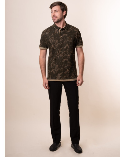 Men's khaki polo