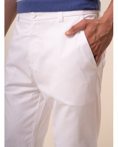 White cotton trousers