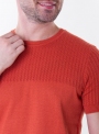 Мужская футболка терракотового цвета
