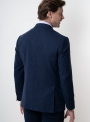 Чоловічий піджак темно-синього кольору з двома шліцами