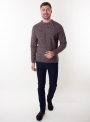 Sweater male knitted navy blue