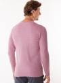 Men's salmon wool sweater.