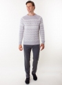 Men's charcoal sweater in volumous knit.
