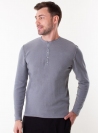 Men's grey jumper in a fine knit